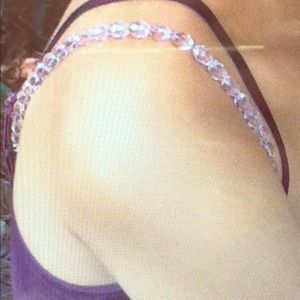 Pink Ice adjustable Beaded Bra Straps